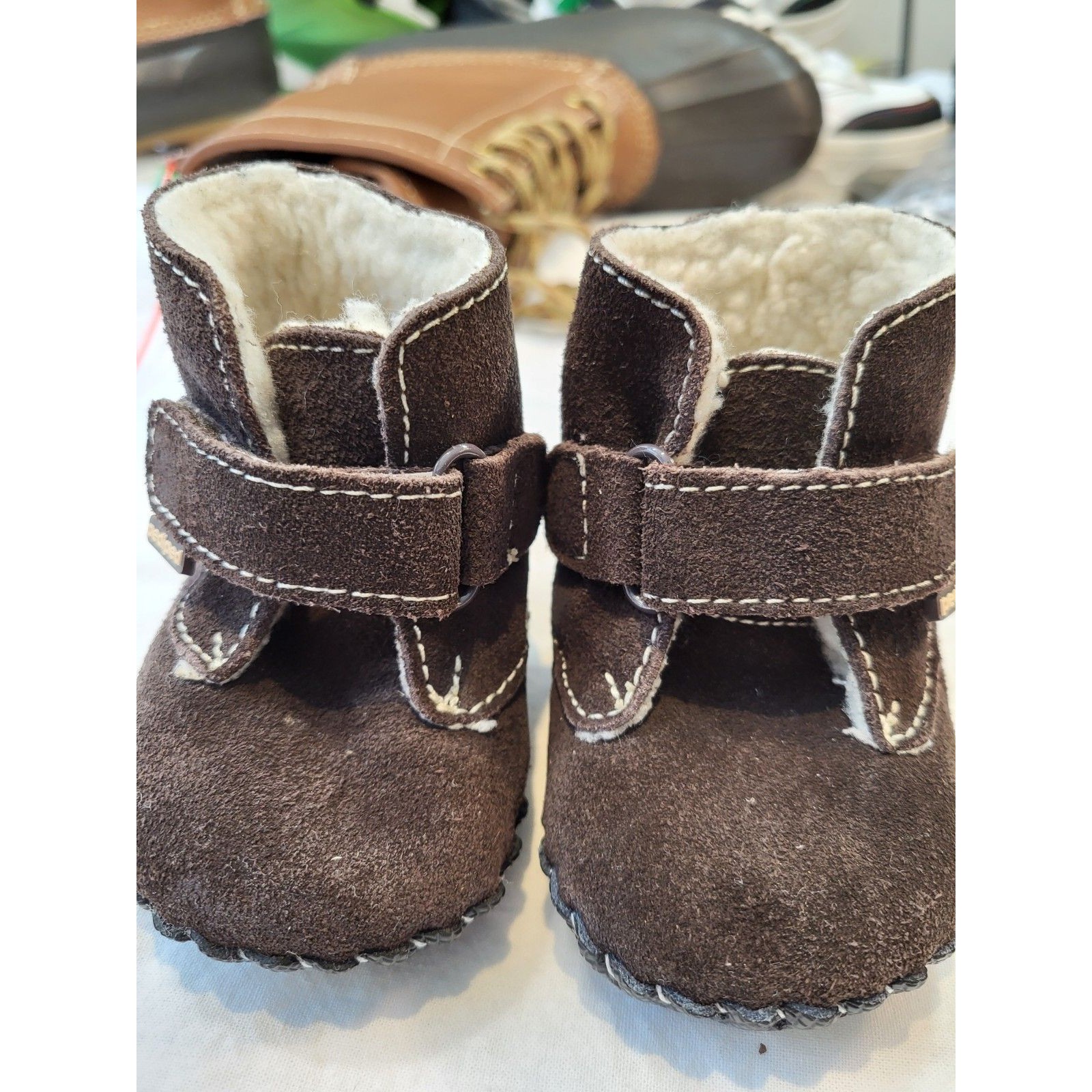 Pediped Baby Shoes, Leather, 0 To 6 Mos., Exc. Cond. Brown